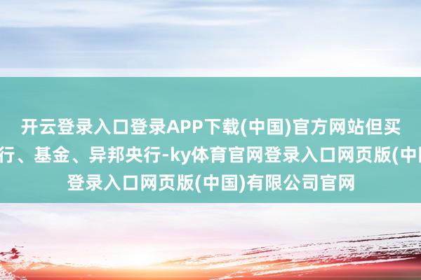开云登录入口登录APP下载(中国)官方网站但买债的投资者、银行、基金、异邦央行-ky体育官网登录入口网页版(中国)有限公司官网