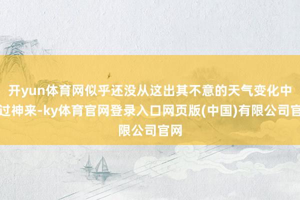 开yun体育网似乎还没从这出其不意的天气变化中回过神来-ky体育官网登录入口网页版(中国)有限公司官网
