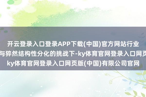 开云登录入口登录APP下载(中国)官方网站行业在资格阶段性供给多余与猝然结构性分化的挑战下-ky体育官网登录入口网页版(中国)有限公司官网